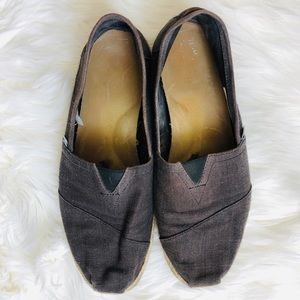 TOMS Canvas Espadrilles Brown Men’s 11